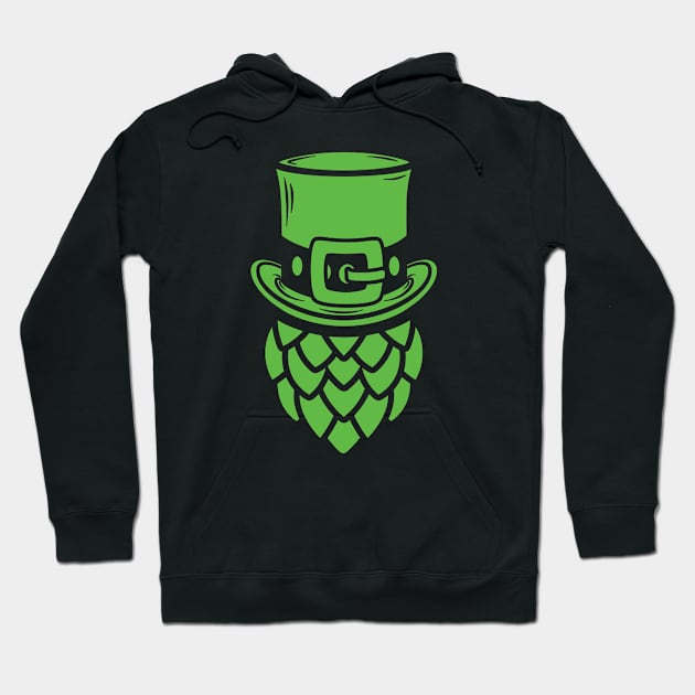 Green Beer Hops for St. Patrick's Day Hoodie by dkdesigns27